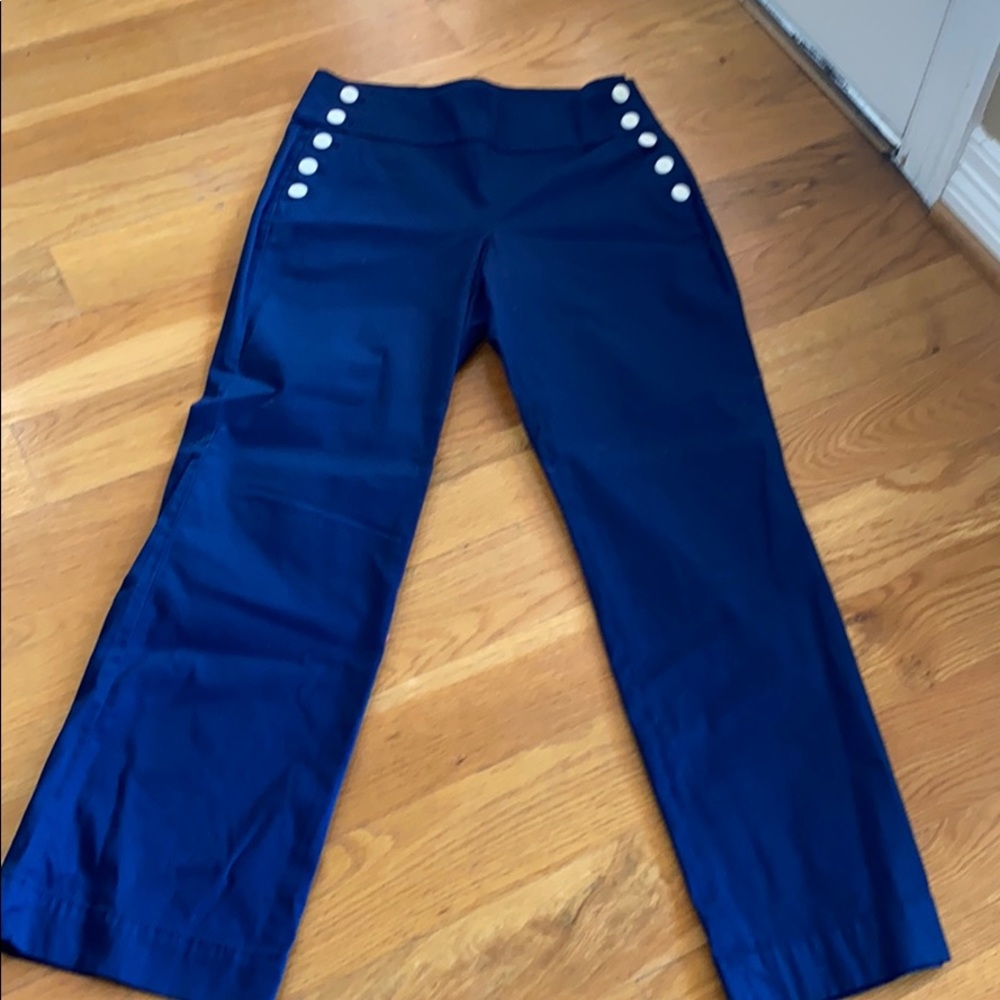 Talbots navy sailor pants